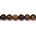 Old Palm Wood Round Wood Beads 5mm